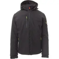 Mivaro Herren Winterjacke in Anthrazit - Softshelljacke mit abnehmbarer Kapuze - gefütterte Jacke - wasserdicht und winddicht, Stehkragen, Regular Fit, Größen S bis 5XL