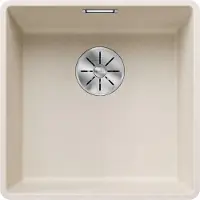 BLANCO Spüle SUBLINE 400-F 427 x 427 mm softweiß 527165