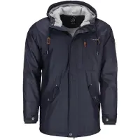 Dry Fashion Herren Regenjacke Bergen - Herrenjacke Regenmantel Männer Jacke Gefüttert Winddicht Wasserdicht in Navy Größe XXL