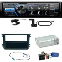 JVC KD-X561DBT DAB+ Bluetooth USB Einbauset für EOS Polo Caddy Amarok Scirocco