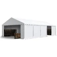 Sonstiges TOOLPORT Lagerzelt 5x10 m Zelthalle Unterstand Weidezelt PVC Plane 700 N wasserdicht in weiß