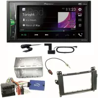 Pioneer DMH-A3300DAB Bluetooth DAB+ USB Einbauset für Mercedes Viano Vito W639