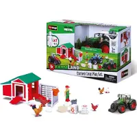 Bburago 18-31681 - Farmland Hühnerstall inkl. Fendt 1050 Vario Traktor (17 Teile)