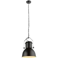 Globo Lighting LED Pendelleuchte, Metall schwarz, E27, H 120 cm