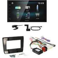 Kenwood DMX-125DAB USB Bluetooth MP3 DAB+ Einbauset für Isuzu D-Max 3 ab 2020