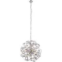 Globo Lighting Hängeleuchte, Metall chrom, H 125 cm