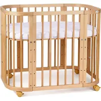 Waldin 5-in-1-Kinderbett mit Naturmatratze