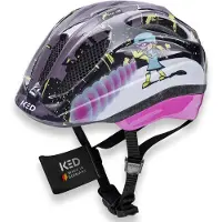 Ked Meggy Trend Kinder Fahrradhelm, Germany, mit LED-Rücklicht, nur 220g, QUICKSAFE Verstellsystem und Insektenschutz; superhero, 44-49 (XS)