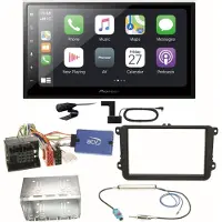 Pioneer SPH-DA250DAB Bluetooth Digitalradio Einbauset für Beetle Jetta Sharan T5