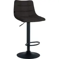 CLP Barhocker Jerry Stoff höhenverstellbar und 360 drehbar schwarz Gestell Farbe schwarz