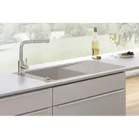 Villeroy & Boch Keramikspüle 67902FKG, Timeline 60 flat Flächenbündige Spüle - inkl.