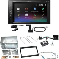 Pioneer DMH-A240DAB DAB+ Bluetooth Einbauset für Citroen C2 C3 Berlingo Jumpy