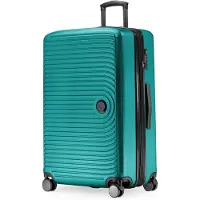 Hauptstadtkoffer Mitte - Großer Koffer mit 4 Doppel-Rollen XL Reisekoffer mit Erweiterung, stabiler Trolley Hartschalenkoffer TSA, 130 L,Türkis