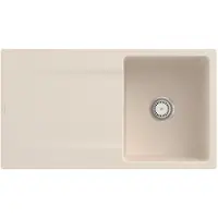 Villeroy & Boch Keramikspüle 33351FFU, Siluet 50 flat Flächenbündige Spüle - inkl.