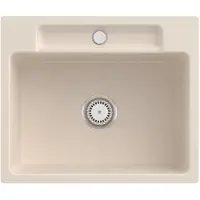 Villeroy & Boch Keramikspüle 33461FFU, Siluet 60 S flat Flächenbündige Spüle - inkl.