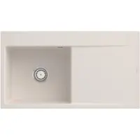 Villeroy & Boch Keramikspüle 33521FKR, Subway Style 50 Flat Flächenbündige Spüle - inkl.