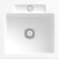 Villeroy & Boch Keramikspüle 334501R1, Siluet 50 S Einbauspüle - inkl.