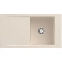 Villeroy & Boch Keramikspüle 33071FFU, Timeline 50 flat Flächenbündige Spüle - inkl.