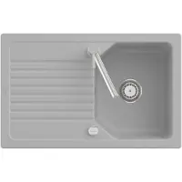 Villeroy & Boch Villeroy Boch 338402SM Linara 45 Keramikspüle Einbau Unterschrankbreite ab 45 cm Steam CeramicPlus Excenterbetätigung - inkl.