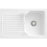 Villeroy & Boch 338401KG Linara 45 Keramikspüle Einbau Unterschrankbreite ab 45 cm Snow White Handbetätigung - inkl.