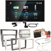 Kenwood DMX-125DAB Bluetooth Einbauset für Opel Astra H Corsa D Zafira B Antara