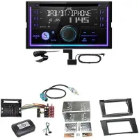 JVC KW-DB95BT Bluetooth Digitalradio USB CD Einbauset für Mercedes W211 CLS W219