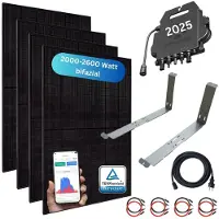 MyVoltaics MyCarport XXL 2000+ Watt Balkonkraftwerk 800W komplett mit Halterung Flachdach, Garage, Carport, Steckerfertig