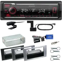 Kenwood KMM-BT408DAB Bluetooth DAB Einbauset für Ford Kuga Fusion Galaxy S-Max