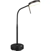 TRIO - Tischlampe MORENO - Schwarz - 0x0x45 cm
