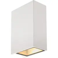 SLV QUAD 2 XL Wandleuchte eckig Weiß LED 2x3,2W 3000K up-down 232441