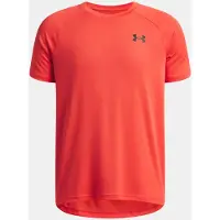 Under Armour Tech 2.0 kurzarm Trainingsshirt Jungen 690 - venom red/black XS (122-127 cm)