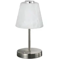 TRIO - Tischlampe EMMY - Grau - 12x12x24.5 cm