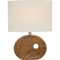 Boltze Tischlampe mit Porzellanbasis OAKVILLE, 30 cm