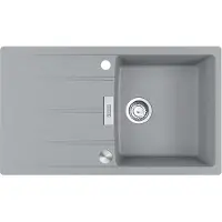 Franke Maris Centro Einbauspüle Fragranitspüle CNG 611-86 Steingrau Drehknopf Edelstahl ab 50 cm 114.0682.459 - inkl.