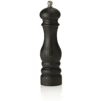 WAS Germany Pfeffermühle Timber Kohlenstoffstahl-Mahlwerk, Höhe 22 cm, Kohlenstoffstahl, Holz