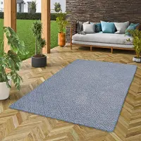 Snapstyle In- und Outdoor Teppich Beidseitig Newport Vintage Blau, Größe:160x240 cm