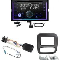 JVC KW-DB95BT Bluetooth Digitalradio USB CD Einbauset für Fiat Talento