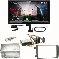 Kenwood DMX8021DABS CarPlay Einbauset für Mercedes C-Klasse W203 CLK W208 W209
