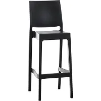 CLP Barhocker Maya Kunststoff | Farbe schwarz