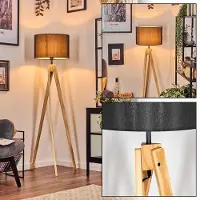 Hofstein Tubione Stehlampe aus Holz/Metall im skandinavischen Design