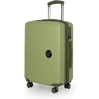 Hauptstadtkoffer Mitte - Handgepäck-Koffer 55x40x23 cm mit XL-Erweiterung Bordgepäck Kabinentrolley Flugzeug, 4 Rollen, Hand Luggage TSA, 55 Liter,Kiwi