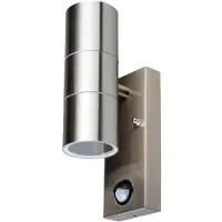 Etc-shop LED Wandleuchte aus Edelstahl mit Bewegungsmelder VT-7622PIR