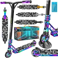 Kesser Stunt Scooter GT-Limit 360° Lenkung Funscooter Stuntscooter mit Ständer ABEC 9 Kugellagern, 110 mm PolyurethanRäder , Kickscooter Tretroller Cityroller Trick Roller für Kinder Erwachsene