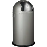 Wesco Pushboy, 50 l, Rund, Stahl, Silber, 400 mm, 400 mm
