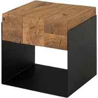 MASSIVMOEBEL24.DE MASSIVMOEBEL24 Couchtisch Eiche 40x35x40 natur geölt LOUNGE COLLECTION #05