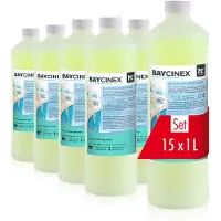 Höfer Chemie 15x1 L BAYCINEX Beckenrandreiniger entfernt Schmutz- und Fettränder vom Poolrand