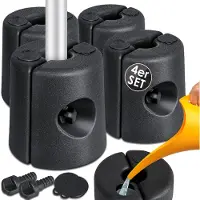 Kesser Pavillonstandfüße 4er Set HDPE 22x22x25cm, mit Wasser/Sand befüllbar, für Pavillons & Zelte