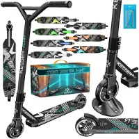 Kesser Scooter Funscooter Stuntscooter X-Limit - 360° Lenkung mit ABEC 9 Kugellagern 100 mm PolyurethanRäder Robuster Kickscooter Tretroller Cityroller Trick Roller für Kinder Erwachsene