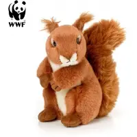 WWF Plüschtier Eichhörnchen (rotbraun, 15cm) lebensecht Kuscheltier Stofftier