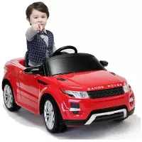 Rastar - Ride-On Elektroauto für Kinder - Range Rover Evoque (rot) fahrbar Spielzeugauto